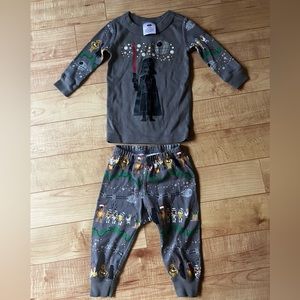 Hanna Andersson Star Wars Christmas pjs 70 cm 6-12 month